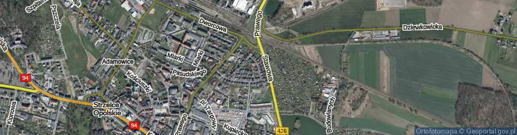 Zdjęcie satelitarne Orzeszkowej Elizy ul.